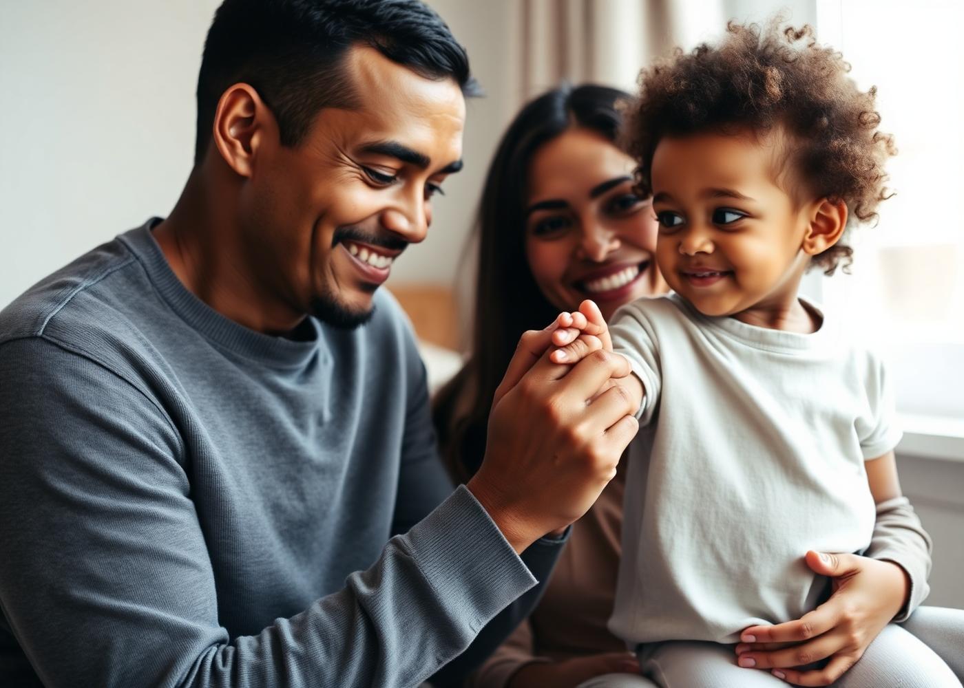 A parent holding a young child's hand — the moment of certainty families want